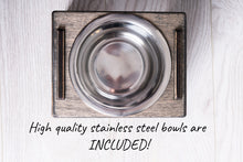 Cargue la imagen en el visor de la galería, Dog Bowl with Holder - single or double