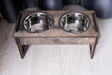 Cargue la imagen en el visor de la galería, Dog Bowl with Holder - single or double