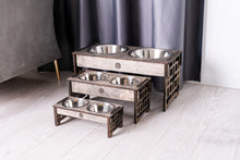 Cargue la imagen en el visor de la galería, Dog Bowl with Holder - single or double