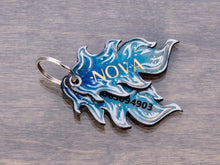 Load image into Gallery viewer, Blue Flame ID Tag