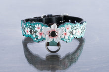 Load image into Gallery viewer, Teal Sakura Collar