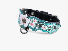 Load image into Gallery viewer, Teal Sakura Collar