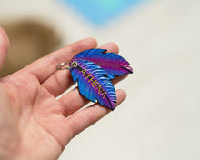 Load image into Gallery viewer, Purple Feather Collar Set