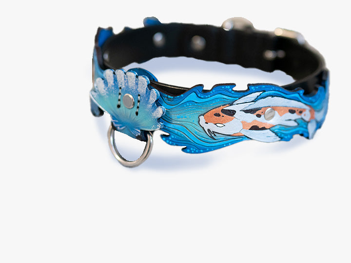 Blue Koi Collar