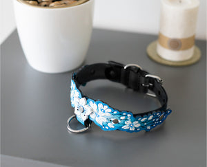 Blue Cherry Blossom Collar