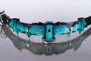 Teal Dragon Collar