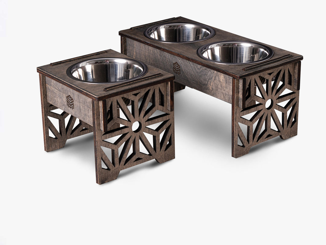 Dog Bowl with Holder - single or double