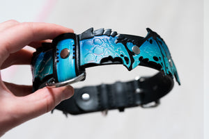 Teal Dragon Collar