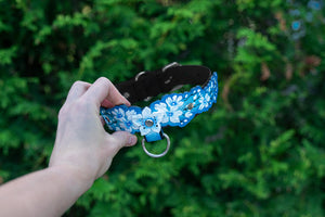 Blue Cherry Blossom Collar