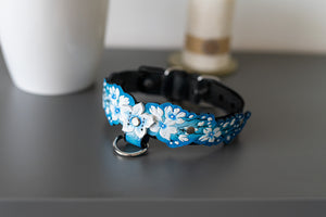 Blue Cherry Blossom Collar