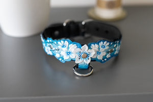 Blue Cherry Blossom Collar