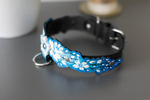 Blue Cherry Blossom Collar