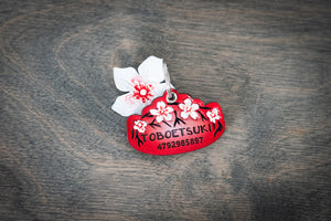 Cherry Blossom ID Tag