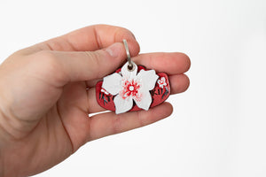 Cherry Blossom ID Tag