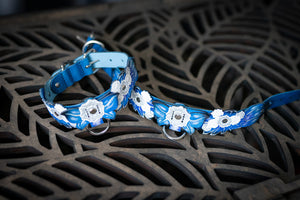 Blue Flower Collar