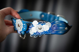 Collar De Flores Azul