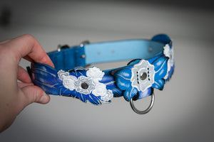 Blue Flower Collar