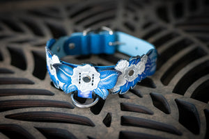 Blue Flower Collar