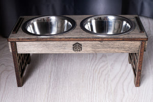 Dog Bowl with Holder - single or double