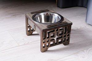 Dog Bowl with Holder - single or double