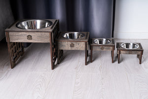 Dog Bowl with Holder - single or double