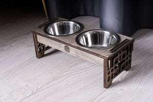 Dog Bowl with Holder - single or double