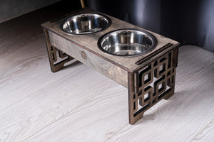 Dog Bowl with Holder - single or double