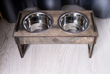 Load image into Gallery viewer, Dog Bowl with Holder - single or double
