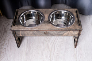 Dog Bowl with Holder - single or double