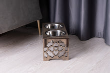 Load image into Gallery viewer, Dog Bowl with Holder - single or double
