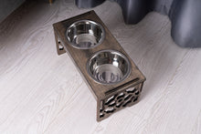 Load image into Gallery viewer, Dog Bowl with Holder - single or double
