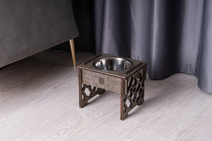 Dog Bowl with Holder - single or double