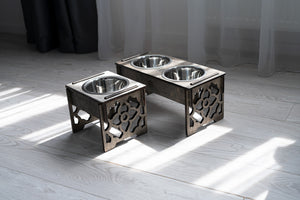 Dog Bowl with Holder - single or double