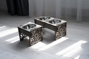 Dog Bowl with Holder - single or double