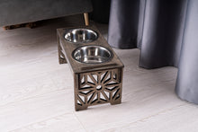 Load image into Gallery viewer, Dog Bowl with Holder - single or double
