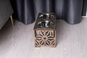 Dog Bowl with Holder - single or double