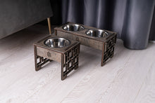 Load image into Gallery viewer, Dog Bowl with Holder - single or double
