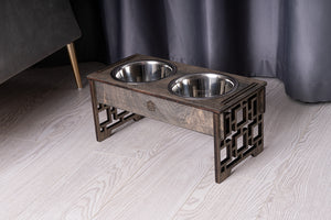 Dog Bowl with Holder - single or double