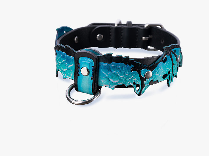 Teal Dragon Collar