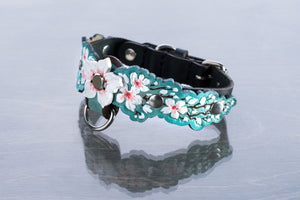 Teal Sakura Collar