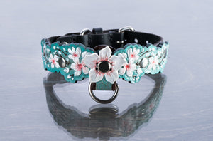 Teal Sakura Collar