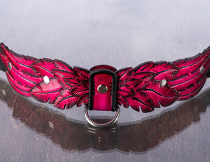 Ruby Feather Collar