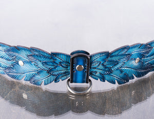 Blue Feather Collar