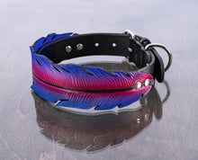 Load image into Gallery viewer, Purple Feather Collar Set
