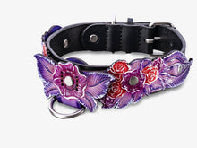 Cargue la imagen en el visor de la galería, Collar floral morado
