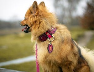 Collar de plumas de rubí