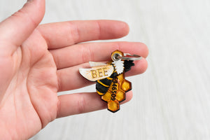 Bee and Honey ID Tag