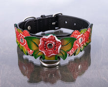 Cargue la imagen en el visor de la galería, Conjunto de cuello floral verde y rojo
