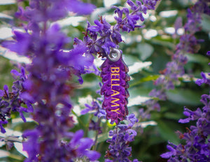 Etiqueta de identificación de lavanda