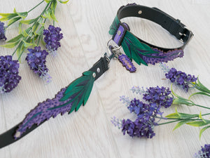 Conjunto de collar de lavanda